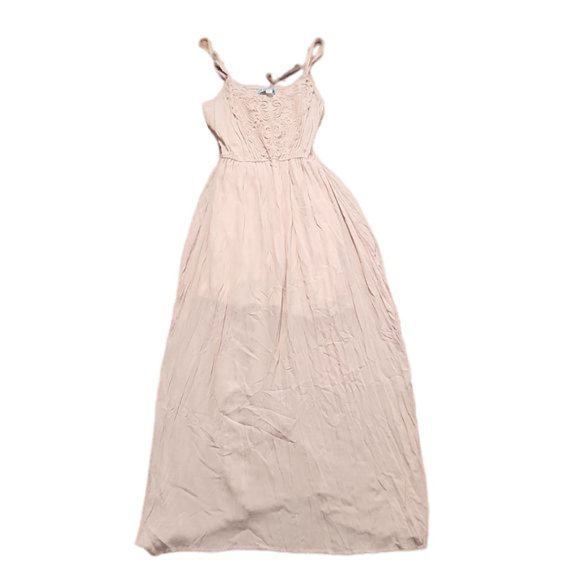 Francesca's Aina Be Blush Pink Maxi Dress Size Small NWT Francescas New - Picture 1 of 5